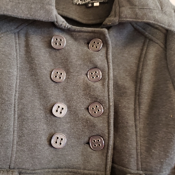 Ashley Michael Pea Coat Double Breasted Size Medium - Picture 3 of 7